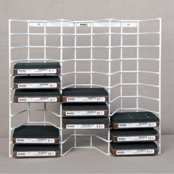 Accucut White Heavy Duty Wire Storage Wall Rack Storage & Organization